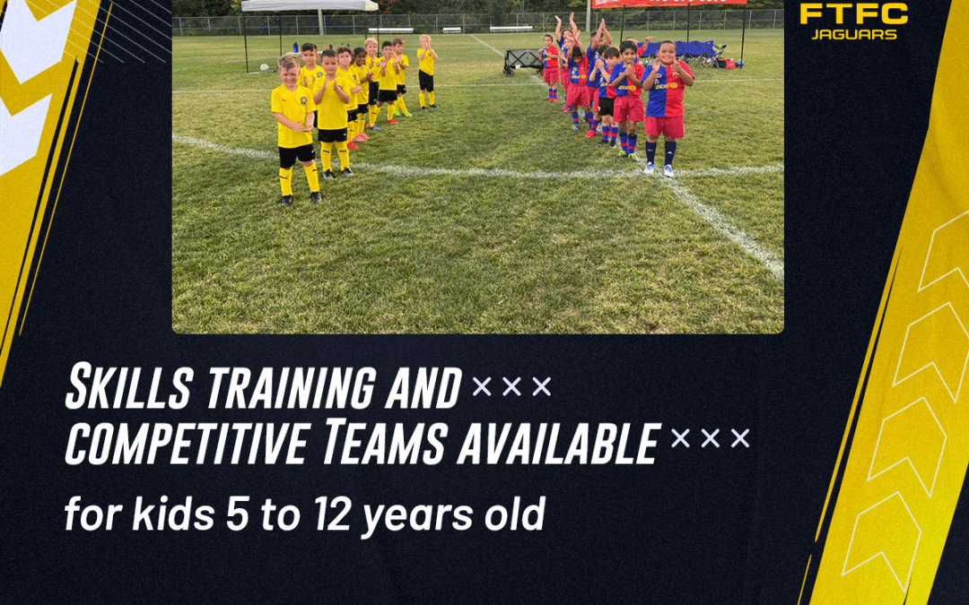 Recreational soccer programs for kids 5 to 12 years old