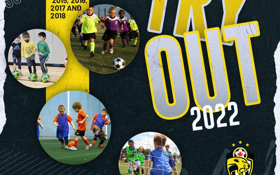 Try Out for players  aged 2013, 2014, 2015, 2016, 2017 and 2018